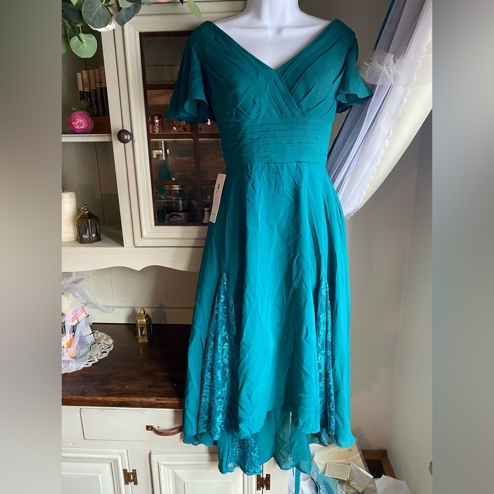 Elegant Teal Dress